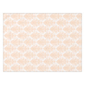 Bleek koraalroze en wit Elegant Damask Patroon Tafelkleed (Voorkant (Horizontaal))