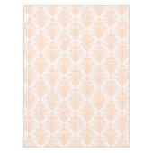 Bleek koraalroze en wit Elegant Damask Patroon Tafelkleed (Voorkant)