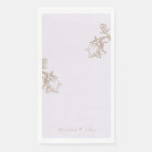 Bleek Lavendel Personalized Chinoiserie  Servet (Voorkant)