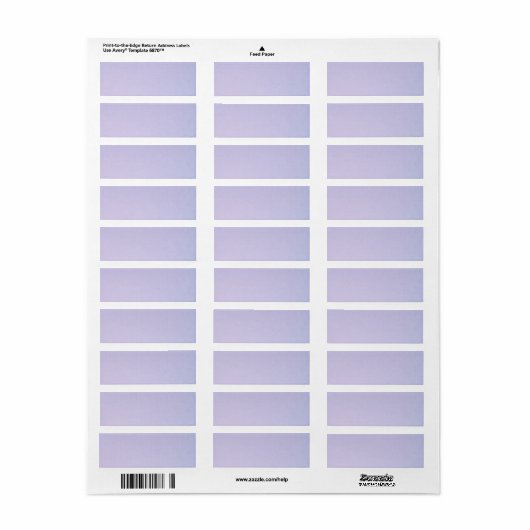 Bleek lavender Blank  label (Full Sheet)