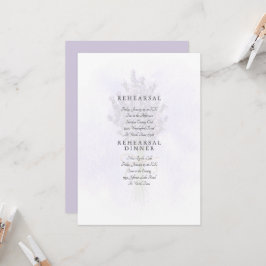 Bleek lavender Splash Floral Rehearings Kaart