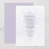 Bleek lavender Splash Floral Rehearings Kaart (Voorkant / Achterkant)