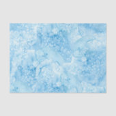 Bleek Lichtblauw 🌊 Waterverf Strandvibe Tissuepapier (Voorkant)