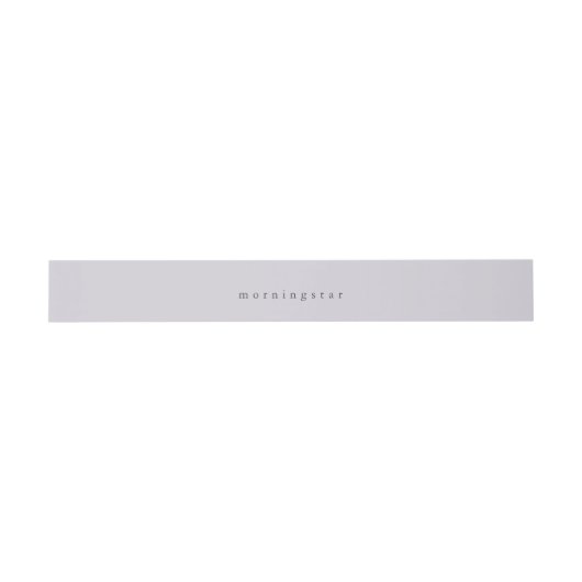 Bleek Lila minimalistisch bandje Uitnodigingen Wikkel (Vlak)