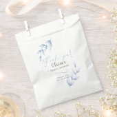 Bleek Lila Vrijgezellenfeest met blauw afval Bedankzakje (Geknipt)