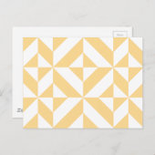 Bleek meloensisch decoderpatroon briefkaart (Voorkant / Achterkant)