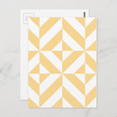 Bleek meloensisch decoderpatroon briefkaart (Voorkant / Achterkant)