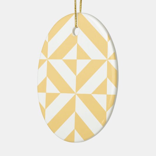 Bleek meloensisch decoderpatroon keramisch ornament (Links)