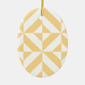 Bleek meloensisch decoderpatroon keramisch ornament (Voorkant)