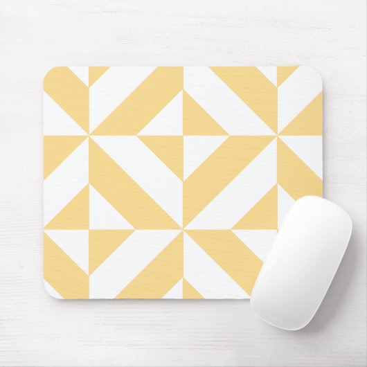 Bleek meloensisch decoderpatroon muismat (Met muis)