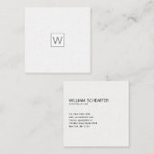 Bleek Mestculine Modern ALL TRADES Professional Vierkante Visitekaartje (Voorkant / Achterkant)