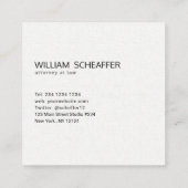 Bleek Mestculine Modern ALL TRADES Professional Vierkante Visitekaartje (Achterkant)