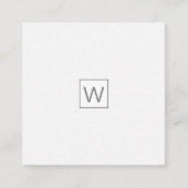 Bleek Mestculine Modern ALL TRADES Professional Vierkante Visitekaartje (Voorkant)