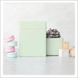 Bleek Milky Jade Green Cadeaupapier