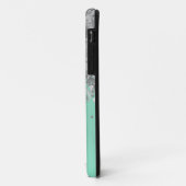Bleek mintgroene nepschitterwerk gepersonaliseerd Case-Mate iPhone case (Achterkant/links)