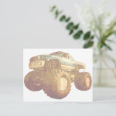 Bleek Monster Truck Briefkaart (Staand voorkant)