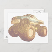 Bleek Monster Truck Briefkaart (Voorkant / Achterkant)