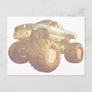 Bleek Monster Truck Briefkaart