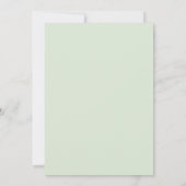 Bleek Muntazuur Aquarel Bruiloft Kaart (Achterkant)