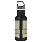 Bleek muntpatroon met monogram waterfles (Achterkant)