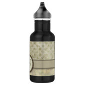 Bleek muntpatroon met monogram waterfles (Rechts)