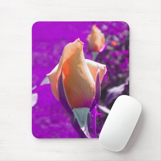 Bleek Oranje Roos Muismat (Met muis)