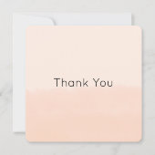 Bleek Oranje Waterverf Abstract Notitiekaartje (Voorkant)