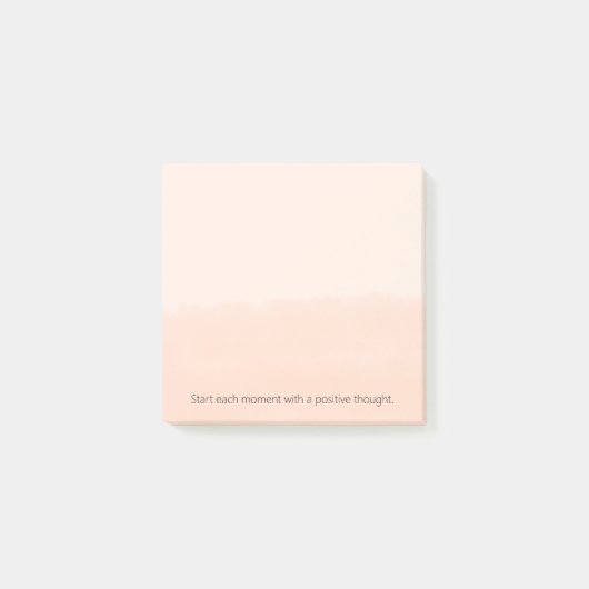 Bleek Oranje Waterverf Abstract Post-it® Notes (Voorkant)