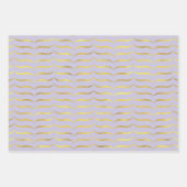 Bleek Paars en goud Inpakpapier Vel (Voorkant)