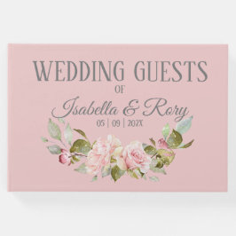  Bleek Paars en roze rozenhuwelijk Gastenboek