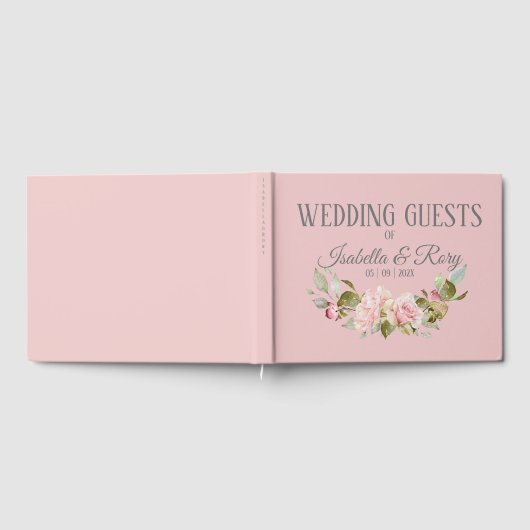 Bleek Paars en roze rozenhuwelijk Gastenboek (Volledig)