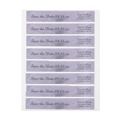 Bleek Paars gekleurd Daisy Wedding Save the Date (Vel)