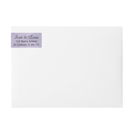 Bleek Paars gekleurd Daisy Wedding Save the Date (Voorkant)