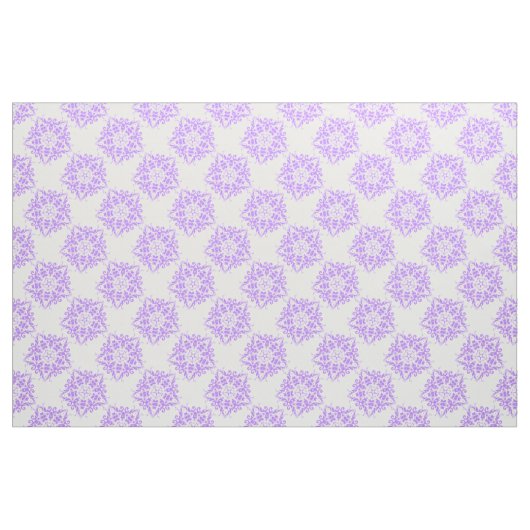 Bleek paars mandala op wit stof (Fat Quarter)