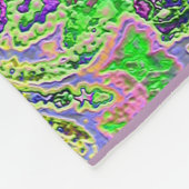 Bleek Paars Paisley Fleece Deken (Hoek)