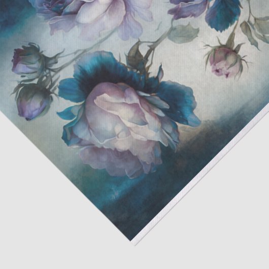 Bleek Paars Roos Tissuepapier (Detail)