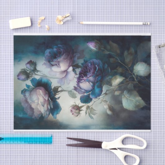 Bleek Paars Roos Tissuepapier (Craft)