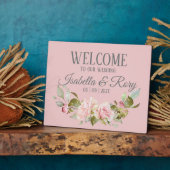 Bleek Paars roze rozen weddenschap Fotoplaat (Zijkant)