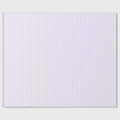 Bleek Paars & Witte Strepen Cadeaupapier (Vlak)