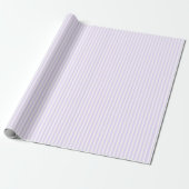 Bleek Paars & Witte Strepen Cadeaupapier (Uitgerold)