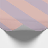 Bleek paarse en roze strepen cadeaupapier (Hoek)