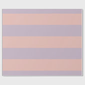 Bleek paarse en roze strepen cadeaupapier (Vlak)