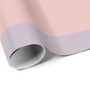 Bleek paarse en roze strepen cadeaupapier