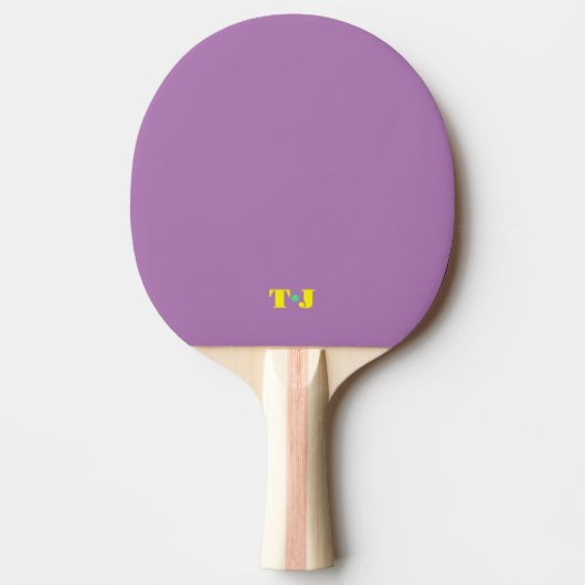 Bleek Paarse Monogram Tafeltennisbatje (Voorkant)