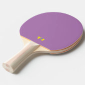 Bleek Paarse Monogram Tafeltennisbatje (Voorkant Gekanteld)