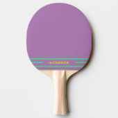 Bleek Paarse Monogram Tafeltennisbatje (Achterkant)