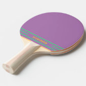 Bleek Paarse Monogram Tafeltennisbatje (Voorkant Gekanteld)