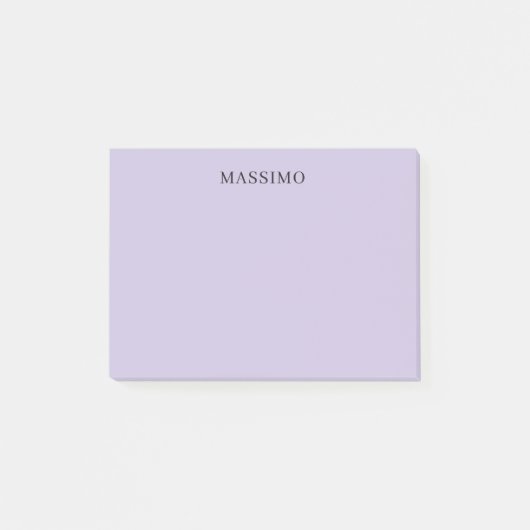 Bleek Paarse Professionele Unieke Klassieke Eigen  Post-it® Notes (Voorkant)