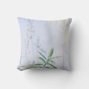 Bleek pasta Green Grass Reeds Meadow Sky Kussen