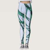 Bleek pasta Green Grass Reeds Sky Leggings (Voorkant)
